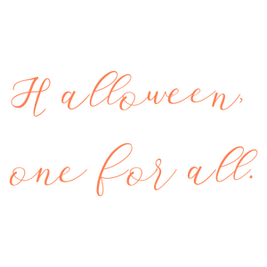 halloween one for all quote SVG PNG design with bold lettering
