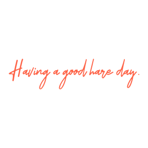 having a good hare day quote SVG PNG design with an uplifting message