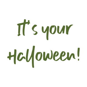 it's your halloween quote SVG PNG design with hand-drawn style, bold lettering