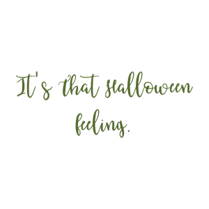 it's that halloween feeling quote SVG PNG design with hand-drawn style, bold lettering