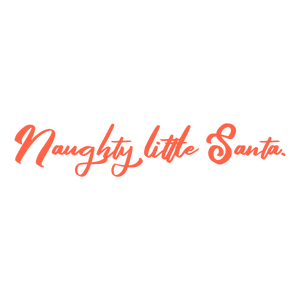 naughty little santa quote SVG PNG design