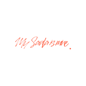 my santa is mine quote SVG PNG design with bold lettering