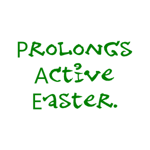 prolongs active easter quote SVG PNG design with bold lettering