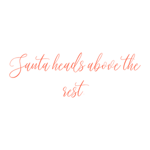 santa heads above the rest quote SVG PNG design