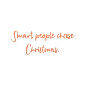 smart people choose christmas quote SVG PNG design