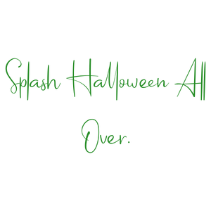 splash halloween all over quote SVG PNG design with hand-drawn style