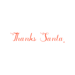 thanks santa quote SVG PNG design