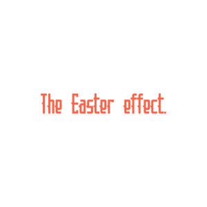 the easter effect quote SVG PNG design with bold lettering