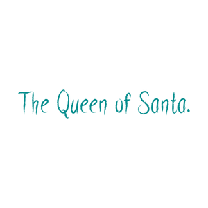 the queen of santa quote SVG PNG design with bold lettering