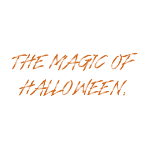 the magic of halloween quote SVG PNG design with bold lettering