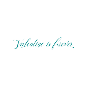 valentine is forever quote SVG PNG design with bold lettering