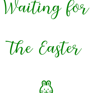 waiting for the easter quote SVG PNG design