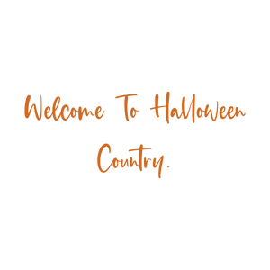 welcome to halloween country quote SVG PNG design with bold lettering