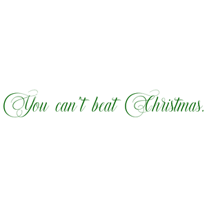 you can't beat christmas quote SVG PNG design