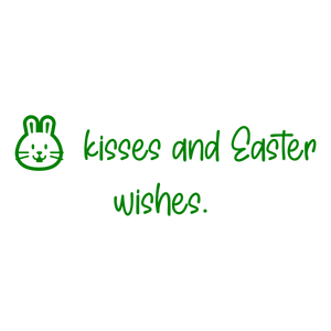 kisses and easter wishes quote SVG PNG design
