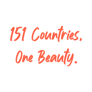 151 countries one beauty quote SVG PNG design with bold lettering, an uplifting message