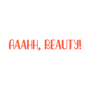 aaahh beauty quote SVG PNG design with bold lettering, an uplifting message