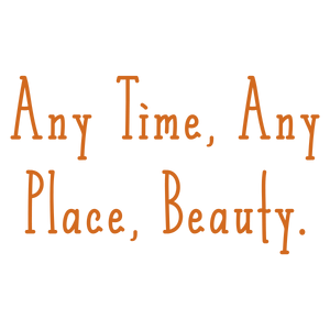 any time place beauty quote SVG PNG design with an uplifting message