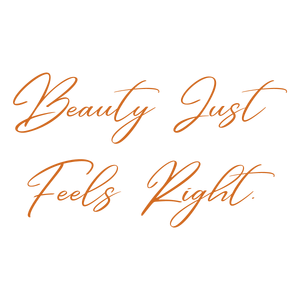 beauty just feels right quote SVG PNG design with bold lettering
