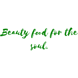 beauty food for the soul quote SVG PNG design with an uplifting message