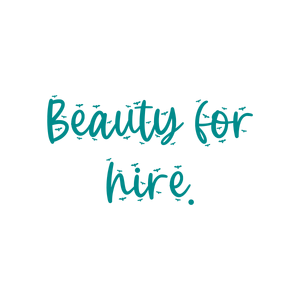 beauty for hire quote SVG PNG design with bold lettering, an uplifting message