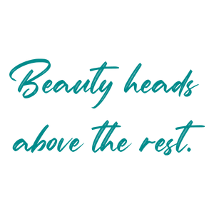 beauty heads above the rest quote SVG PNG design with an uplifting message