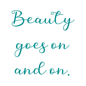 beauty goes on and quote SVG PNG design with an uplifting message