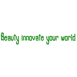 beauty innovate your world quote SVG PNG design with bold lettering
