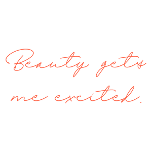 beauty gets me excited quote SVG PNG design with an uplifting message