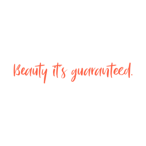 beauty it's guaranteed quote SVG PNG design with bold lettering, an uplifting message