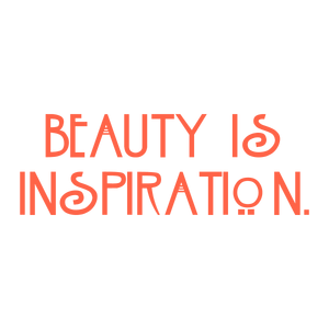 beauty is inspiration quote SVG PNG design with bold lettering, an uplifting message