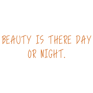 beauty is there day or night quote SVG PNG design with bold lettering, an uplifting message