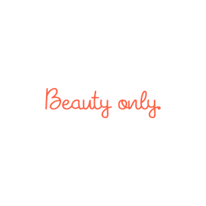 beauty only quote SVG PNG design with hand-drawn style, bold lettering, an uplifting message