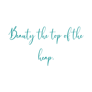 beauty the top of heap quote SVG PNG design with an uplifting message