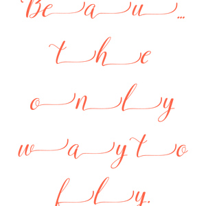 beauty the only way to fly quote SVG PNG design with an uplifting message