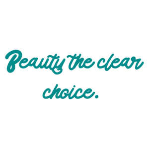 beauty the clear choice quote SVG PNG design with an uplifting message