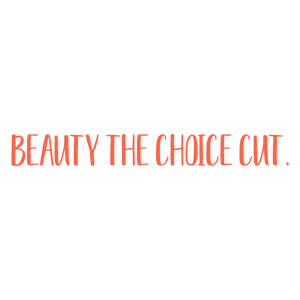 beauty the choice cut quote SVG PNG design with bold lettering, an uplifting message