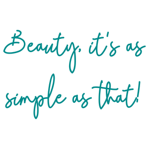 beauty it's as simple that quote SVG PNG design with an uplifting message