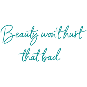 beauty won't hurt that bad quote SVG PNG design with an uplifting message
