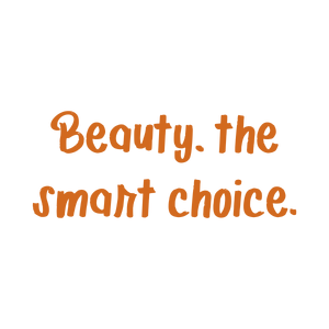 beauty the smart choice quote SVG PNG design with bold lettering, an uplifting message