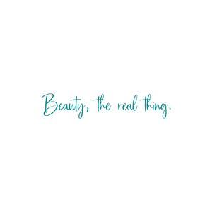 beauty the real thing quote SVG PNG design with an uplifting message