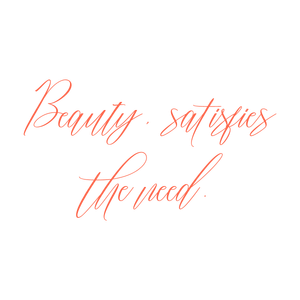 beauty satisfies the need quote SVG PNG design with an uplifting message