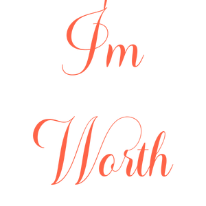 because i'm worth beauty quote SVG PNG design with bold lettering