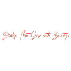 bridge that gap with beauty quote SVG PNG design with an uplifting message