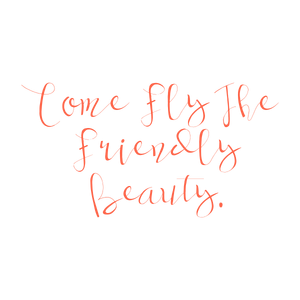 come fly the friendly beauty quote SVG PNG design