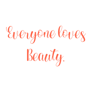 everyone loves beauty quote SVG PNG design with hand-drawn style, an uplifting message