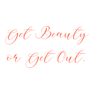 get beauty or out quote SVG PNG design with bold lettering