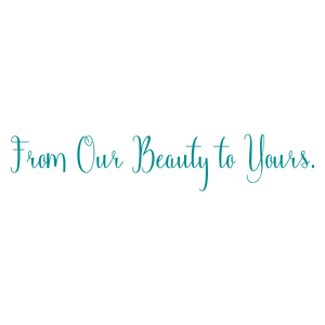 from our beauty to yours quote SVG PNG design with bold lettering, an uplifting message