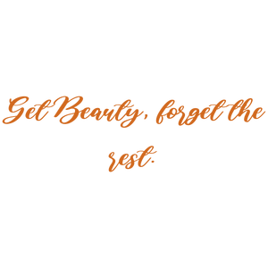 get beauty forget the rest quote SVG PNG design with bold lettering, an uplifting message