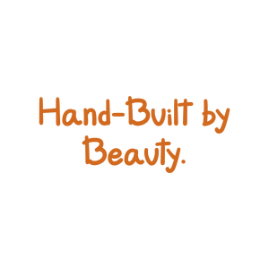 hand built by beauty quote SVG PNG design with hand-drawn style
